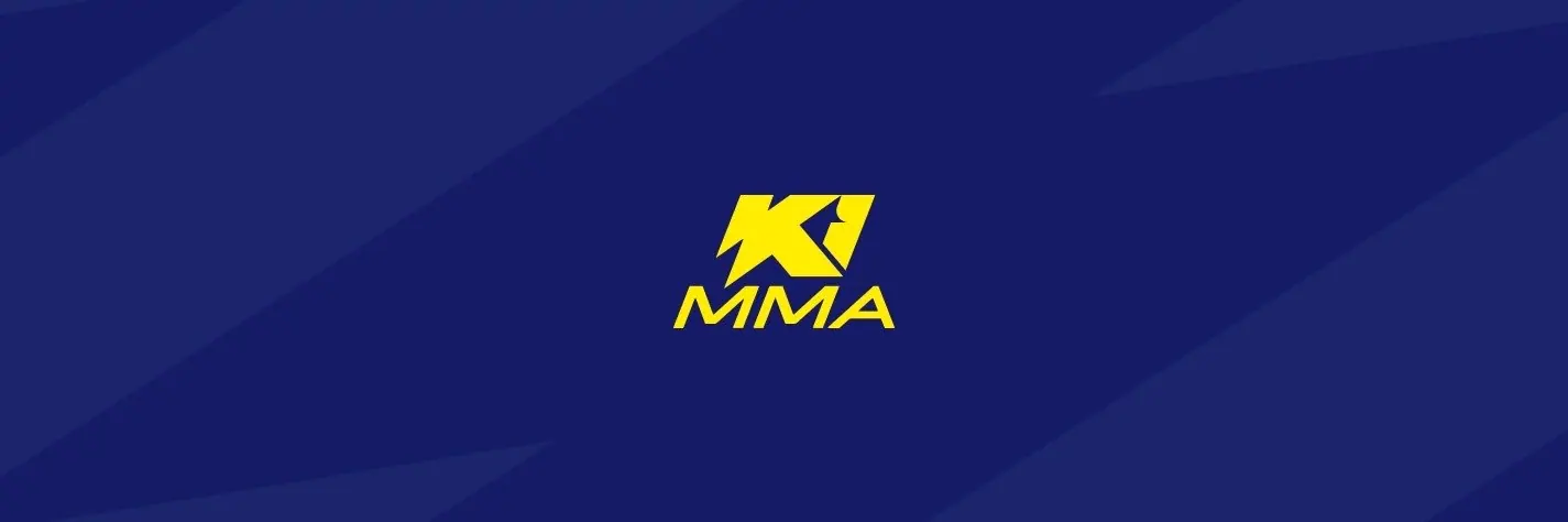 Ki MMA Logo on blue background